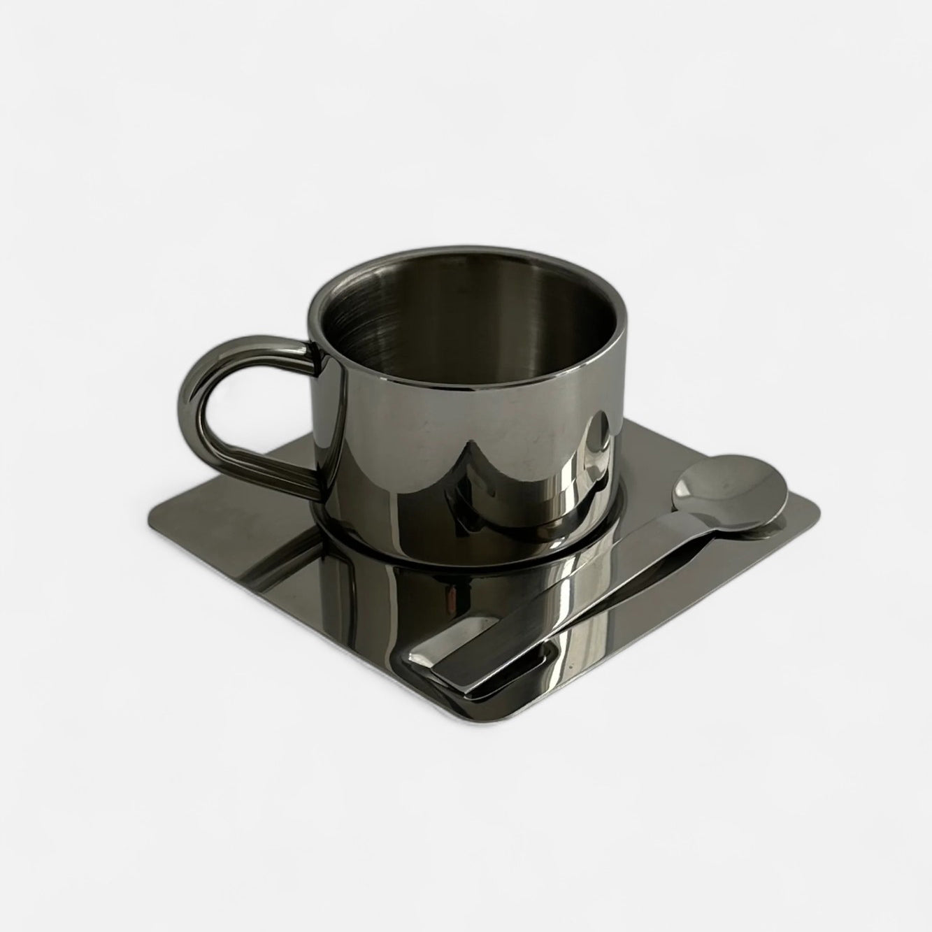 Chrome Coffee Cup Set